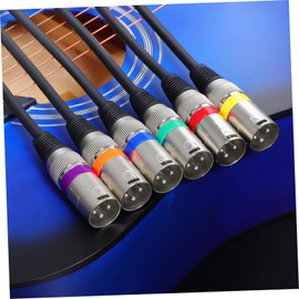 Operitacx 6pcs Xlr Male to Female Microphone Balanced Cables Color Coded Pin Cords for Easy Identification Durable Metal Construction for Audio Devices and Events