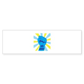 CafePress New Jersey 10"x3" Rectangle Vinyl Bumper Sticker Car Decal