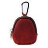 prendre PR-18L116-RD Mini Pouch with Carabiner, Genuine Leather, Cowhide Leather,