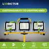 15000LM Work Lights with Stand, IP66 Waterproof 6000K LED Work