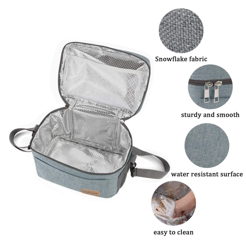 ONFAON Lunch Bag for Men/Women, Insulated Reusable Lunch Box Leakproof