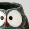 Soho Kiln Yunomi Owl Long Blue Diameter 3.0 x 3.2