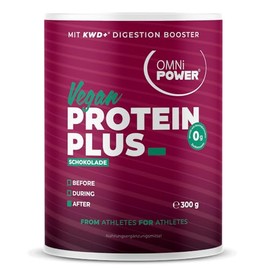 OMNi POWER Protein Plus | Schokolade | 300g | Bis zu 23 g Protein pro Portion | Pulver | Das Protein für die OPTIMALE Resorption