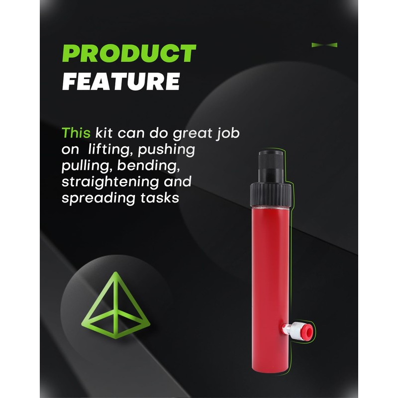 Hydraulic Hand Pump 10 Ton Auto Body Frame Repair Tool