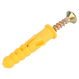 Plastic Expansion Wall Plug Screw Fixings + Self-Tapping Screws Fastener Hardware Kit(Φ8mm×50)