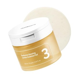 numbuzin No.3 Toner Pads | Radiance Glowing Jumbo Essence Pad | Clear Glass Skin, Texture Care | Biodegradable Vegan Pads, Fermented Ingredients, Niacinamide | 70 pads/5.07 fl. oz.