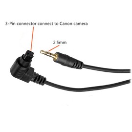 LGSHOP 2.5 mm C8/N3 Off Camera Remote Cable Shutter Release Connecting Cord RS-80N3 Compatible with Canon EOS 1D 1Ds Mark II III IV 5D Mark II 7D 50D 40D 30D 20D 10D D60 EOS-1V EOS-3