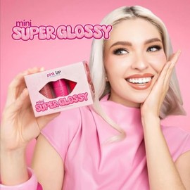 PINK UP | Mini Super Glossy | Ultra Brillo y Larga Duración | Labios Hidratados y Volumen Natural | Textura Ligera No Pegajosa | Labial | Gloss | Set 