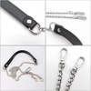 YDHfdc Bag Chain Silver 120 cm PU Leather Chain Strap