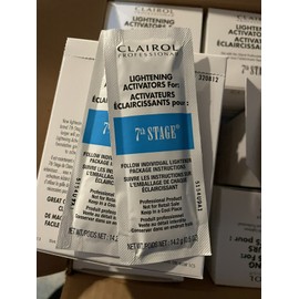 Clairol 4 FOUR PACKETS Clairol Lightening Activator 7th Stage 0.5oz NEW FREE SHIP