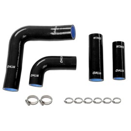 G-PLUS Radiator Hose Kit Compatible with Massey Ferguson Mf203,205 235 Diesel,Mf35,135 Diesel & Gas Black