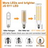 Megereet JDE11 LED Bulb 100W Halogen Bulbs Equivalent,T4 Mini Candelabra