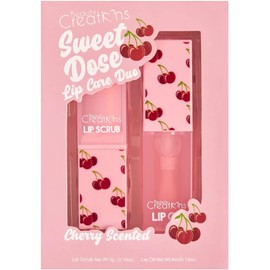 Duo de exfoliante y aceite para labios con aroma a cereza