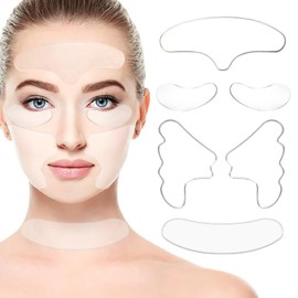 [Magazines] Wrinkle Removal Tape Neck Pack Sheet for Face Neck Forehead for Forehead Cheeks Eye Area Nasolabial Line Eyebrow Area Eye Wrinkles Wrinkles Eye Wrinkles Neck Wrinkle Care Repeated Use