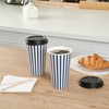 16 Ounce Disposable Coffee Cups With Lids, 400 Hot Cups