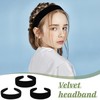 Cozy Inviting Pack of 3 Black Headbands, 3 Sizes, Non-Slip
