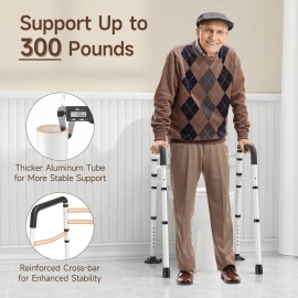 WAYES US Toilet Safety Rails Adjustable Toilet Safety Frame for Elderly, Max.300 Lbs#