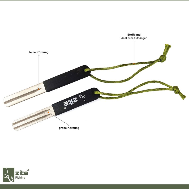 Zite Fishing Hook Sharpener Set - Sharpening Stone for Fishing