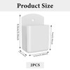 CYXZMYA Set of 2 Remote Control Holder White Wall Organiser