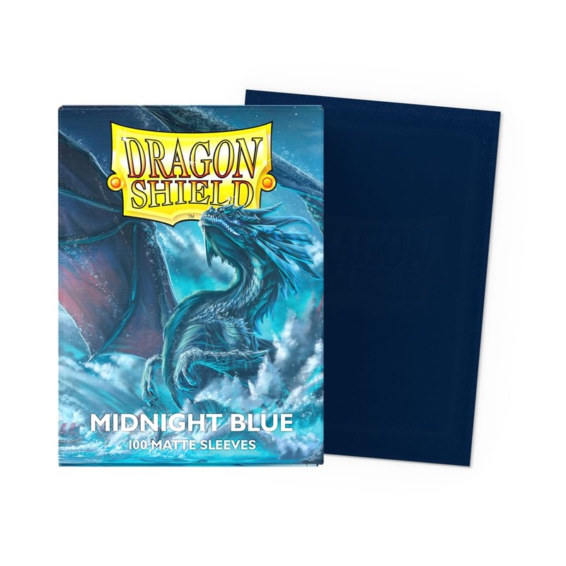 Dragon Shield AT-11057 Matte Sleeves, Standard Size, Midnight Blue, 100