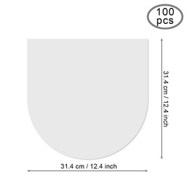 PERFETSELL Pack of 100 Vinyl Record Sleeves, Semitransparent LP Inner Sleeves, Antistatic Vinyl Record Inner Sleeves, Single Protective Covers for 12 Inch Records