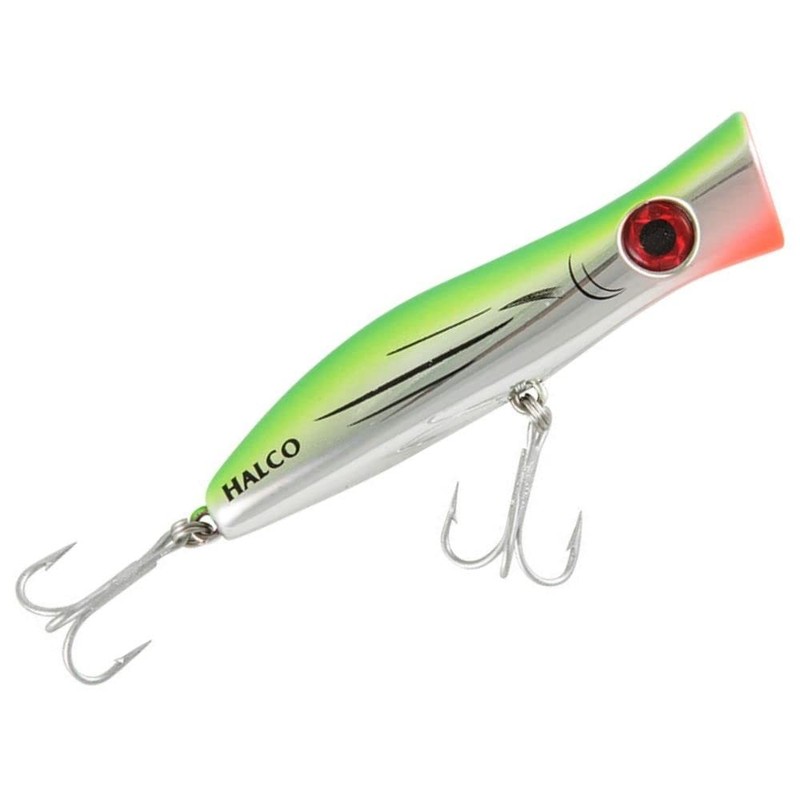 Halco Roosta Popper 105mm White Redhead