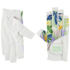 Parly Gates 053-3285604 Women's Nail Through Gloves (Botanical Pattern, Water Absorbent, Quick Drying, UV Protection), Golf Gloves, 141_POP Botanical