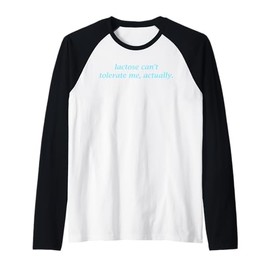 Lactose Can't Tolerate Me, Reverse Logic, Confident, Joke Raglan Baseball Tee