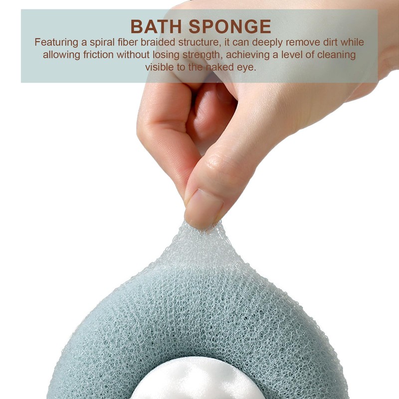 DEANKEJI Shower Sponge, Pack of 2 Shower Sponge, Body, Flower-Shaped