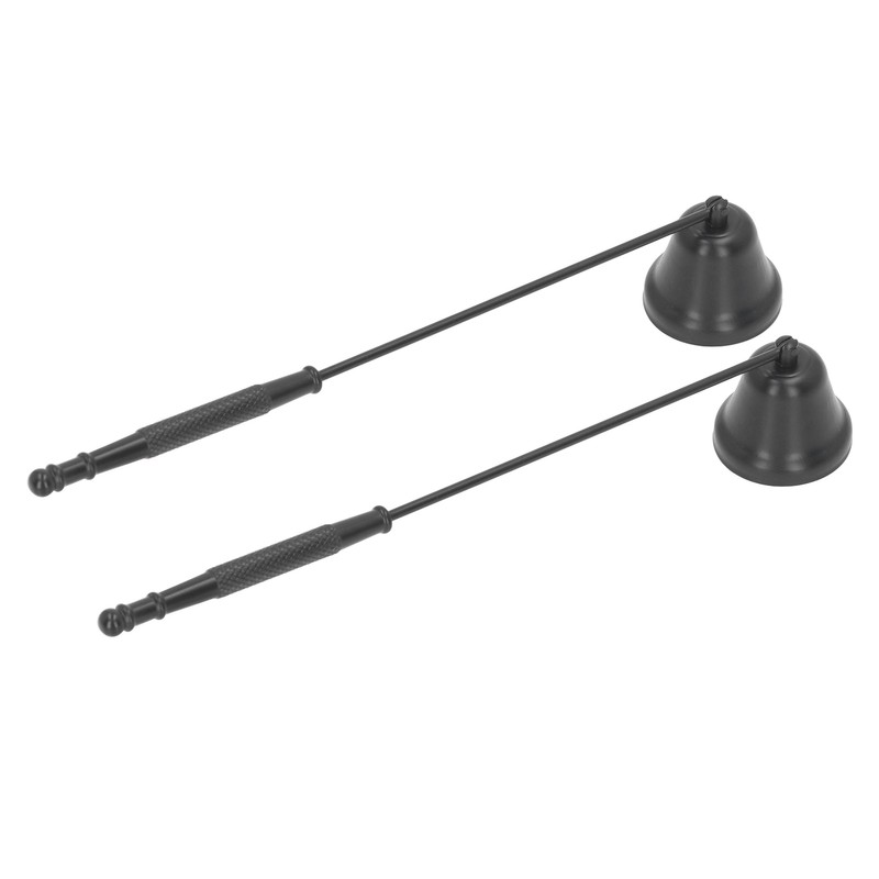 2PCS Candle Snuffer with Long Handle Bell Shape Metal Flame