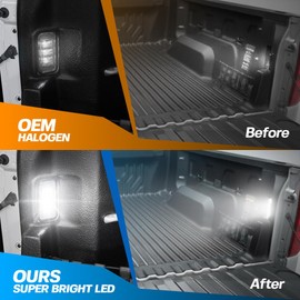 2Pcs LED Truck Bed Light Rear Cargo Area Lamp for 2019-2026 Chevy Silverado