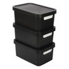 Jolie Max Plastic Storage Boxes with Lid, 3 Set of