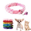 Pink Bell Collar for Small Dogs, Bell Collar for Cats Collar with Bell Lace Adjustable for XXS Xs Small Pet Dogs Puppy Collar Animal Litter Tiny Kitten Girl Female, S