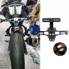 KEEPDSGN Black Motorcycle Fender Eliminator License Plate Holder Bracket LED