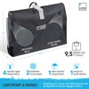 Lewis N. Clark Hanging Toiletry Bag for Travel Accessories, Shampoo,