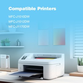 LC401 Ink Cartridge Replacement for Brother LC 401 LC-401 Ink Use with Brother MFC-J1010DW MFC-J1012DW MFC-J1170DW Printer (2BK, 1C, 1M, 1Y)