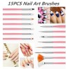 N/A 20PCS Nail Art Gel Pen Brush & Dotting Set