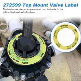 JIOTAR Sand Filter Valve Label Replacement Pentair Top Mount Valve Sticker 272599,Pentair Multiport Valve Tagelus Pool and Spa Sand Filter - 3 Pack