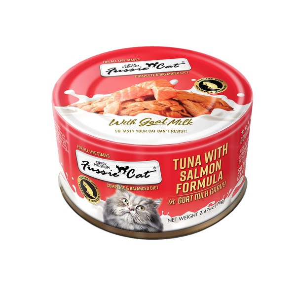 Fussie Cat Super Premium Canned Wet Cat Food in Goat