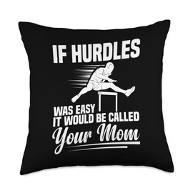 Hurdler Spikes Men Hurdling Shoes Track & Field Hurdles Throw Pillow