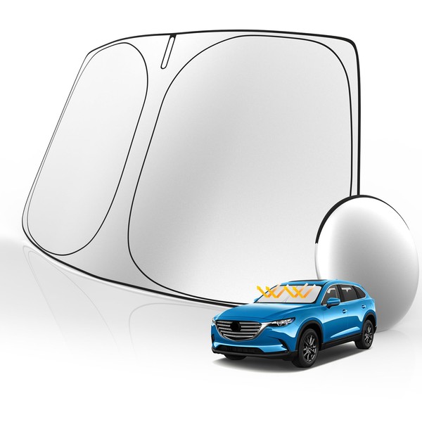Tombyda Windshield Sunshade for Mazda CX-9 2016-2025 CX9 Accessories Front