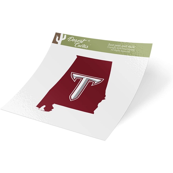 Troy University Trojans NCAA Design Sticker Vinyl Decal Laptop Water Bottle Car Scrapbook (#1)