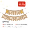 Eid Mubarak Banner Mubarak Decoración de fiesta Ramadán Suministros de