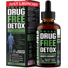 CANNA FIELD Drug Free Liquid Detox Drops, Liver,Gut Cleanse Detox & Repair with Milk Thistle