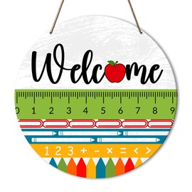 Classroom Welcome Door Sign Decor, Back to School Door Sign, First Day of School Classroom Teacher Gift
