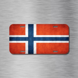 Amel Norway Norwegian Flag Oslo Bergen Trondheim Vehicle License Plate Auto Car NEW