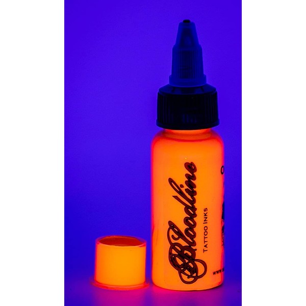 Bloodline Tattoo Ink Blacklight UV Orange - 1 oz (30 ml)