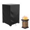 DUDSOEHO Fire Pit Cover Square Waterproof, 21.6"L x 21.6"W x