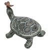 Turtle Butterfly Garden Statue Resin Fade Proof Weather Resistant Curious