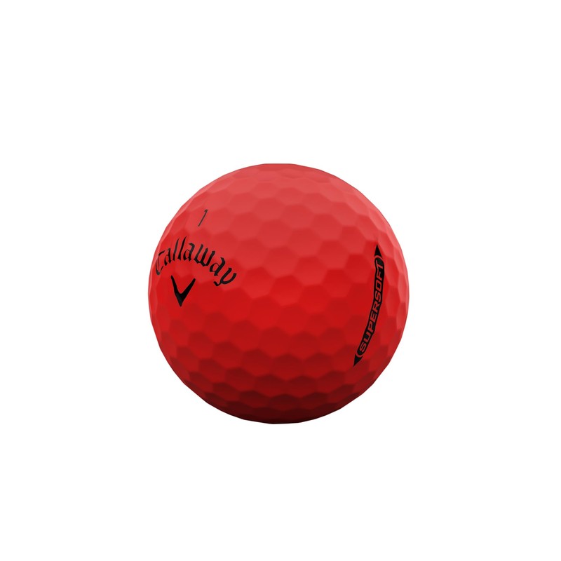 Callaway Golf Supersoft Golf Ball 2025, Red